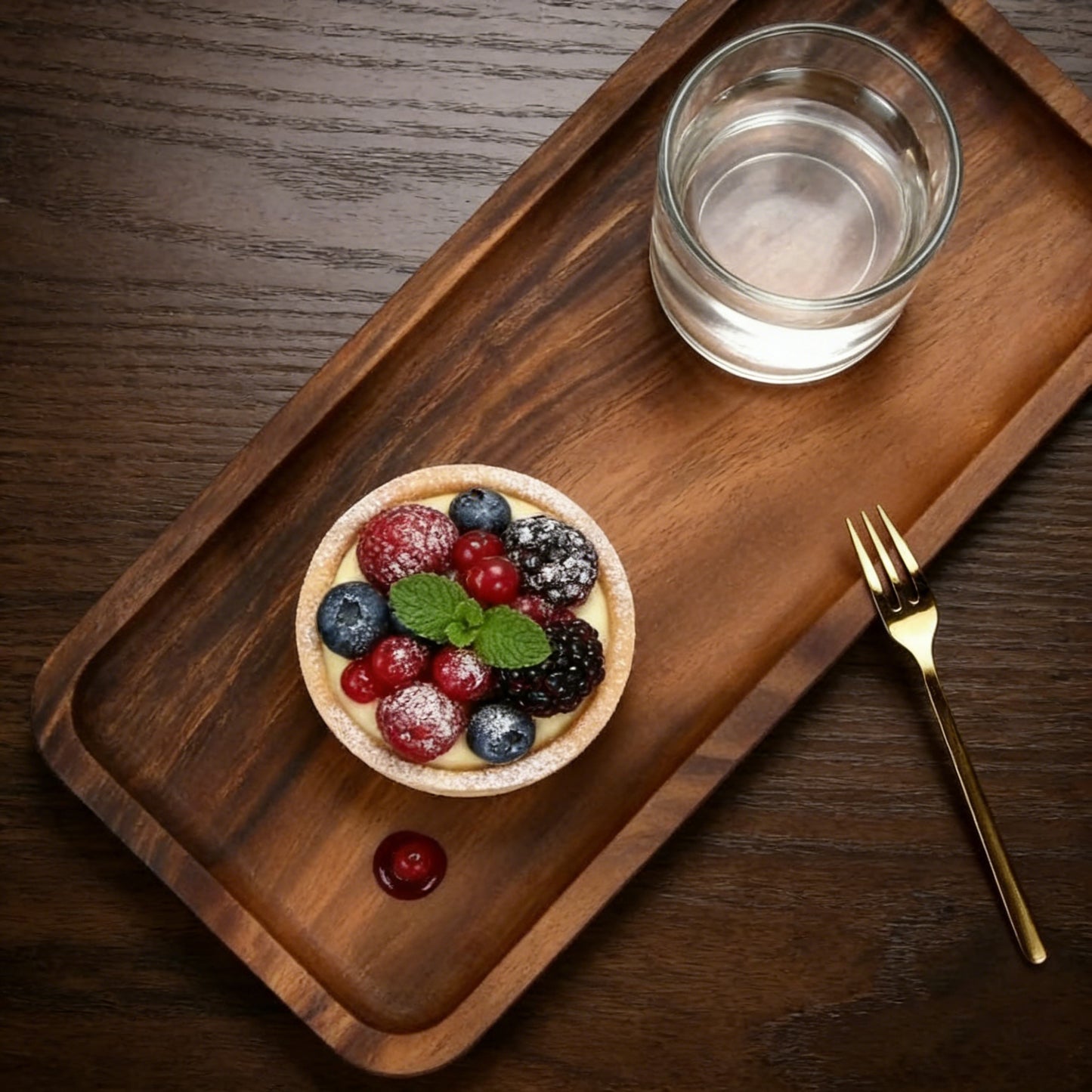 Minimalist Acacia Wood Serving Tray