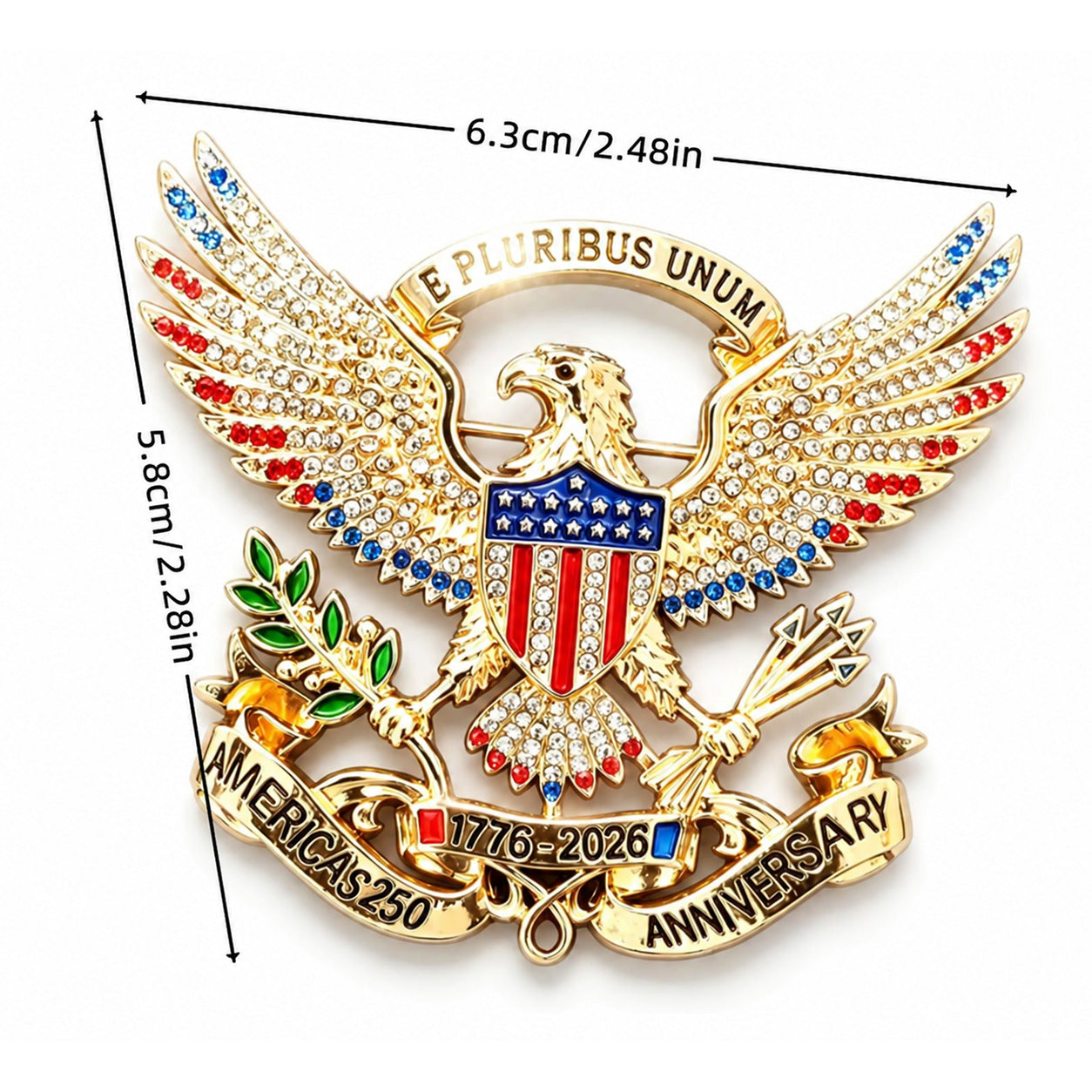 US America 250th Anniversary Brooch 🦅