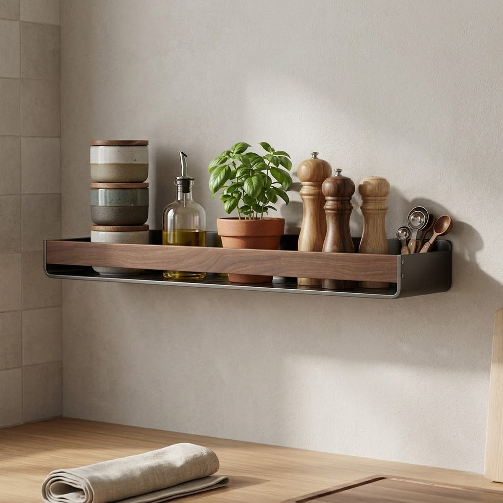 Wall-Mounted Spice Rack