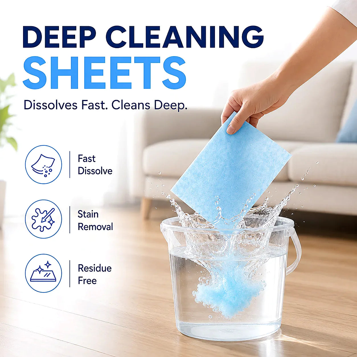 Multi-Floor Cleaning Sheets (Clean / Polish / Brighten / Scent)