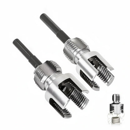 Fast-Fix Pipe Threader Drill Attachment (1/2" & 3/4")