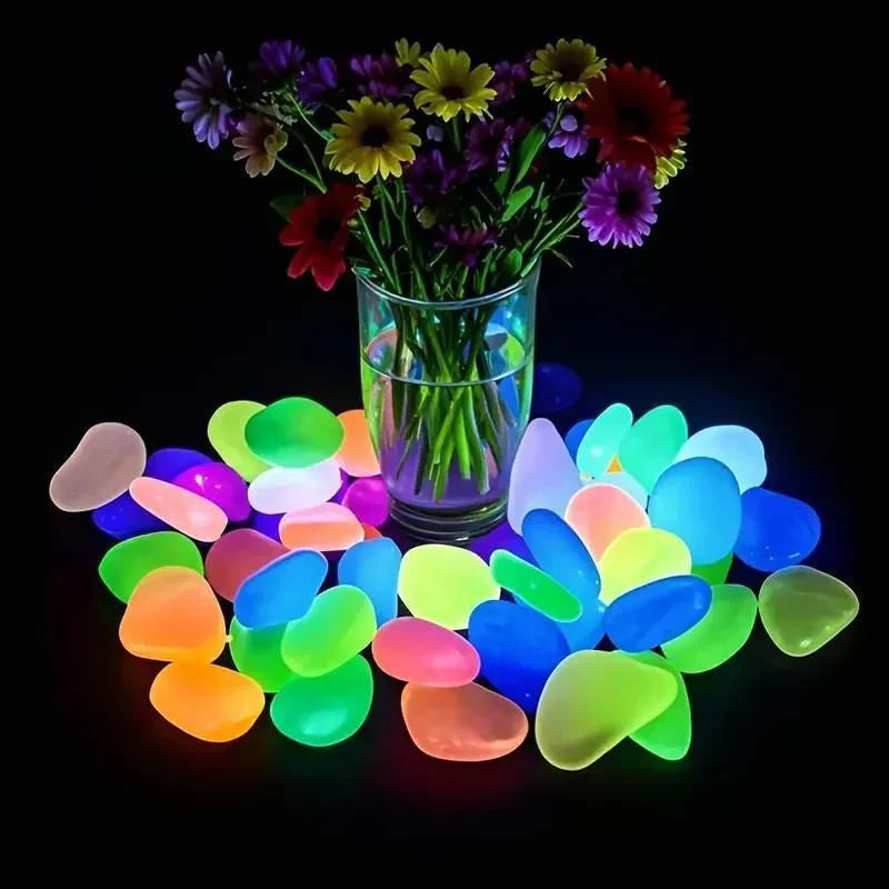 Glow-in-the-Dark Pebbles ✨ Garden & Aquarium Decor