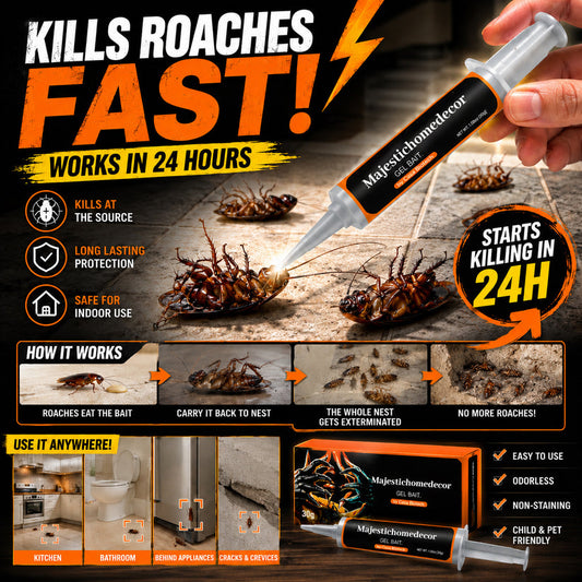 💥2026 Upgraded Formula Professional Cockroach Gel Bait – Eliminates Entire Nest