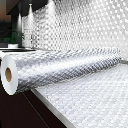 ✨ Heavy-Duty Grease-Proof Kitchen Backsplash (Peel & Stick)