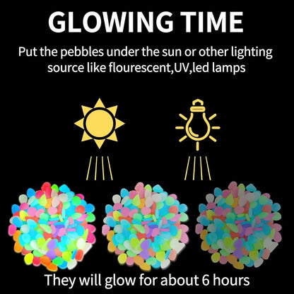 Glow-in-the-Dark Pebbles ✨ Garden & Aquarium Decor