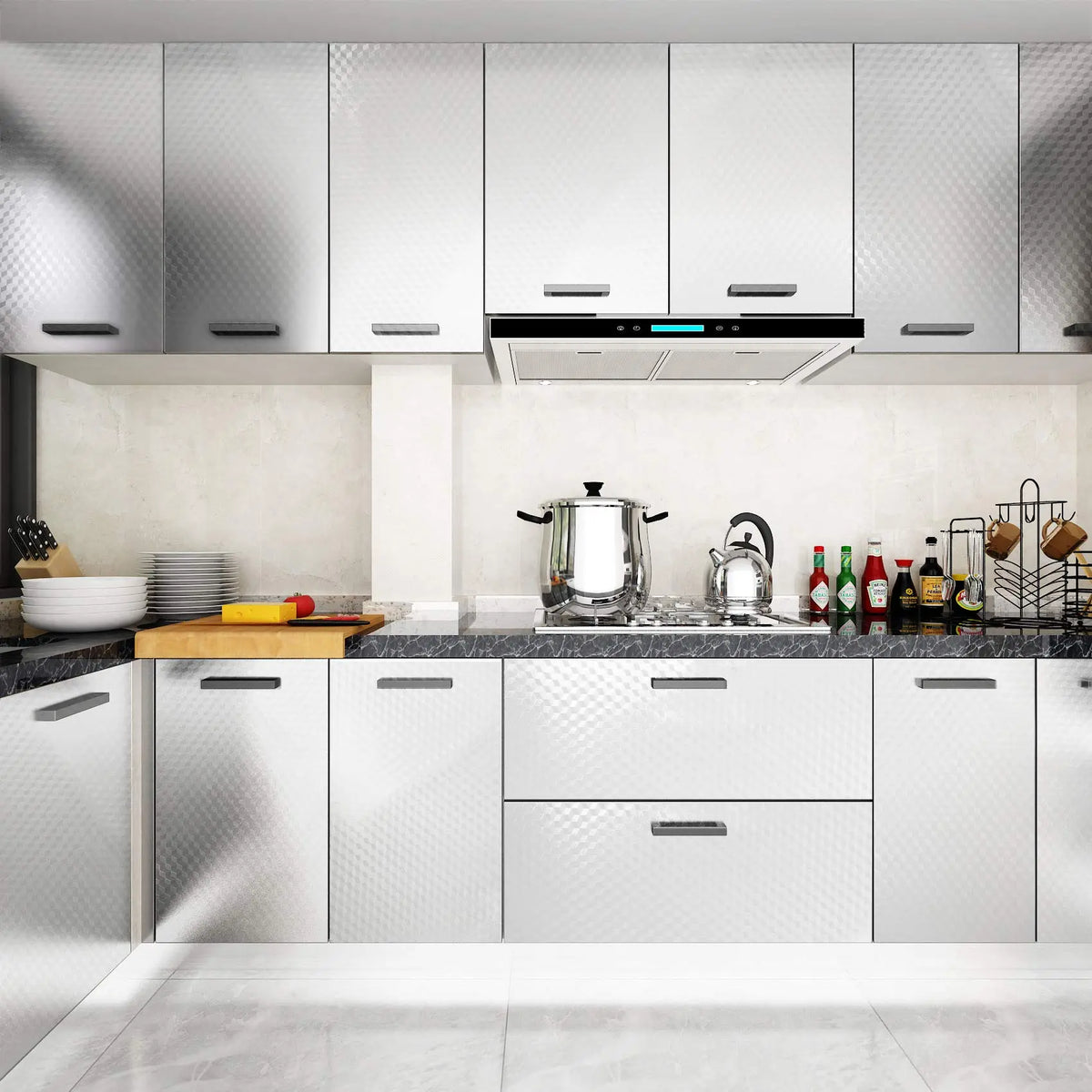 ✨ Heavy-Duty Grease-Proof Kitchen Backsplash (Peel & Stick)