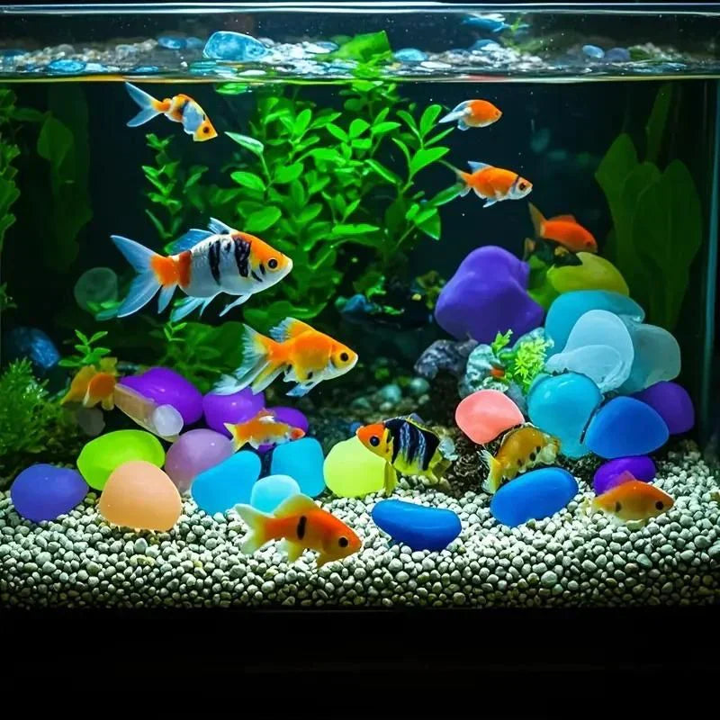 Glow-in-the-Dark Pebbles ✨ Garden & Aquarium Decor