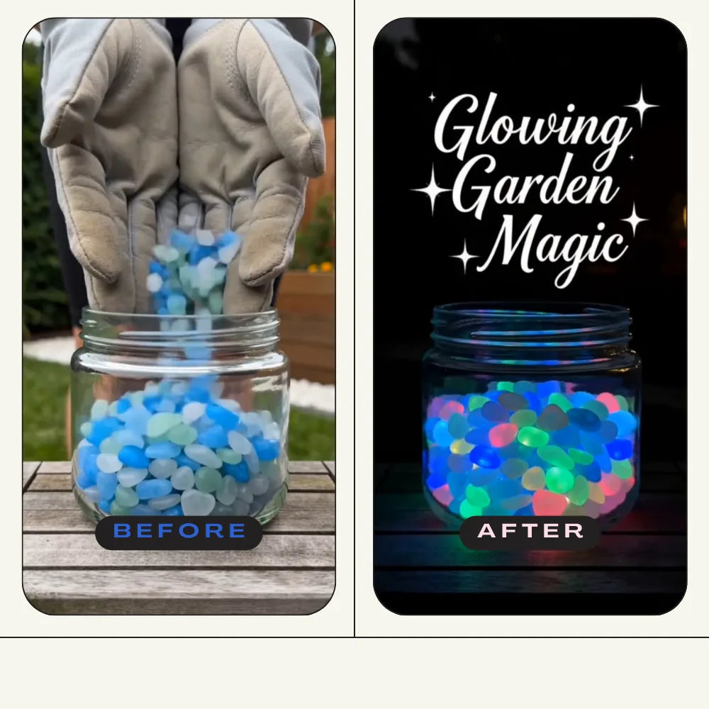 Glow-in-the-Dark Pebbles ✨ Garden & Aquarium Decor