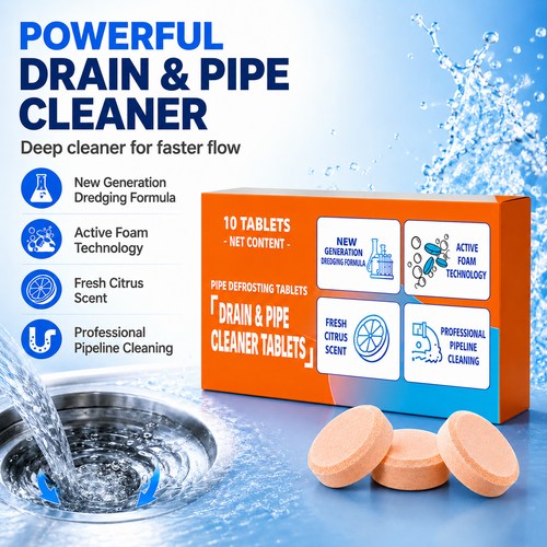 💥4-in-1 Active Foam Drain & Pipe Cleaner Tablets