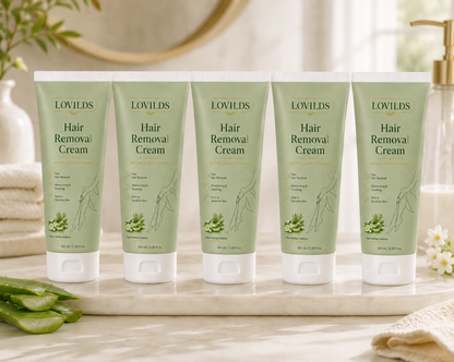 Lumivona | LOVILDS Painless Depilatory Cream – No Razor Bumps, No Harsh Odor