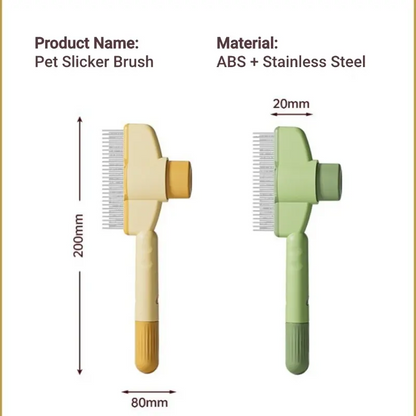 🔥Only Today: Buy One, Get One Free!!!🐾Stop The Fur-Nado!  1-Click Self-Cleaning Pet Brush  No More Mess!