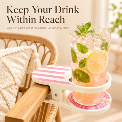 ✨ Striped Anti-Spill Cup Holder Clip