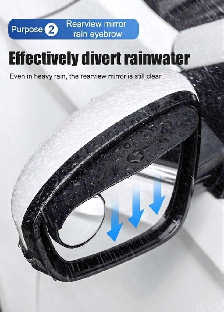 🌦️ Rain‑Proof Rear View Shield | Drive Clear & Safe Anywhere 🚙