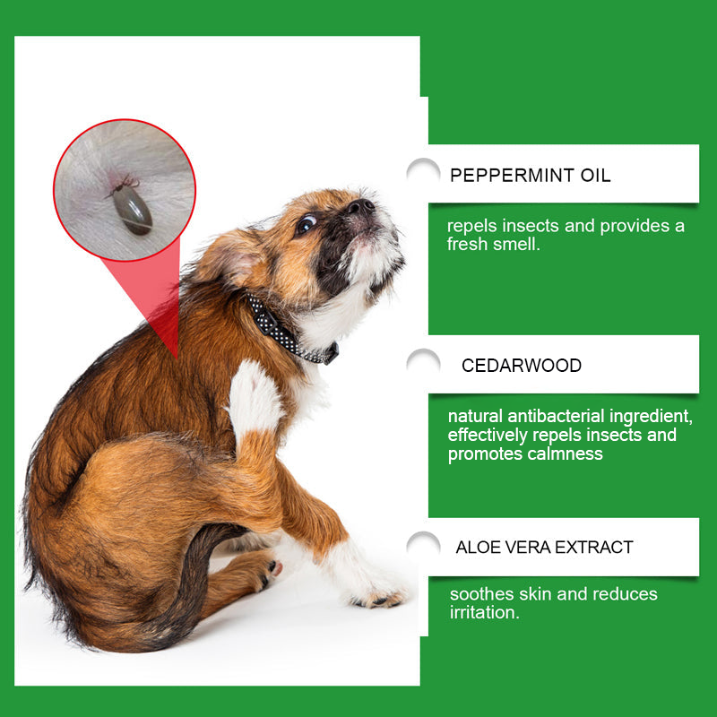 🍃Natural Flea & Tick Spray for Dogs & Cats–Helps Kill & Repel Fleas & Ticks