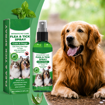 🍃Natural Flea & Tick Spray for Dogs & Cats–Helps Kill & Repel Fleas & Ticks