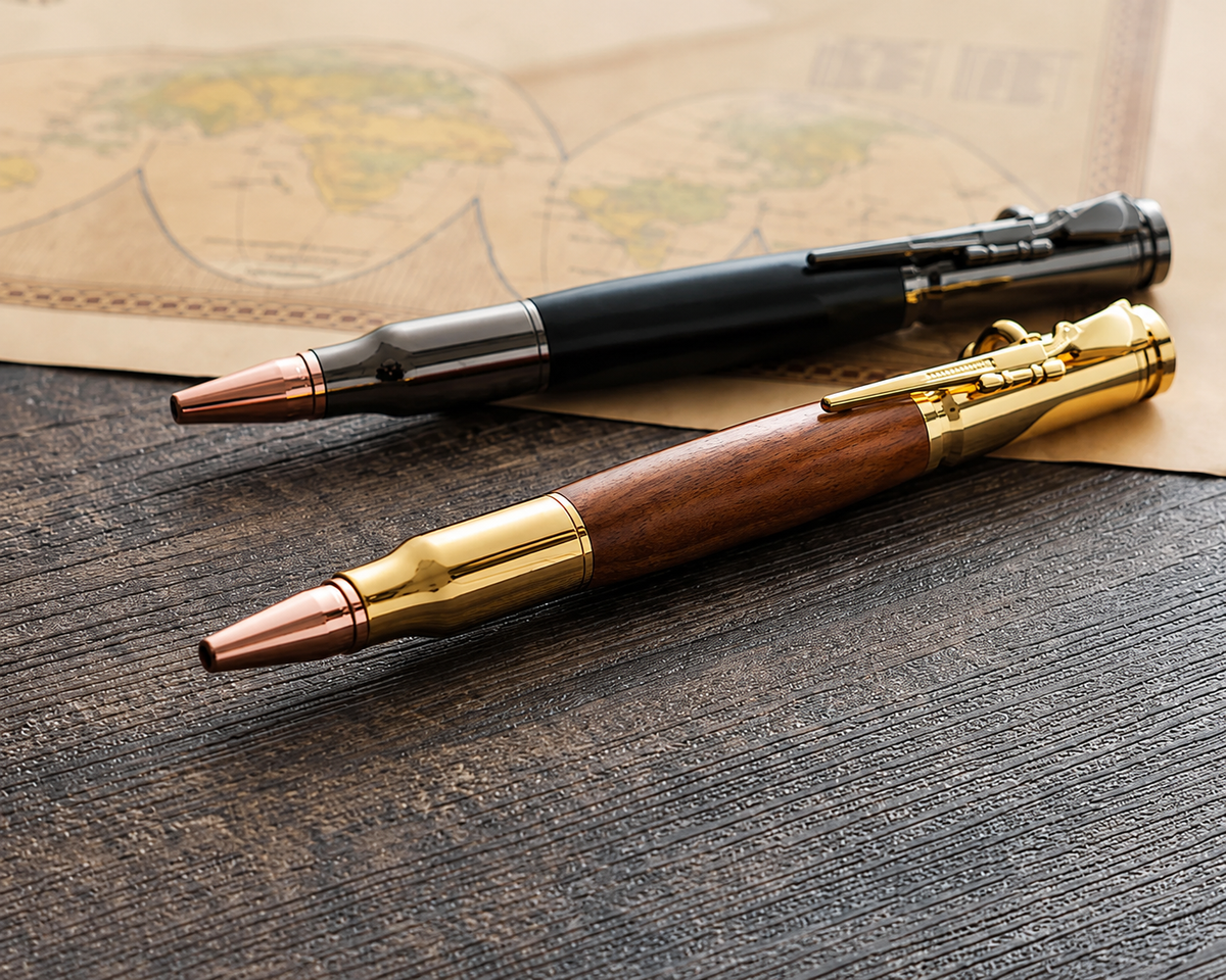 🔥 BUY 1 GET 1 FREE | Handcrafted Wooden Bullet Pen - The Perfect Gift 🎁
