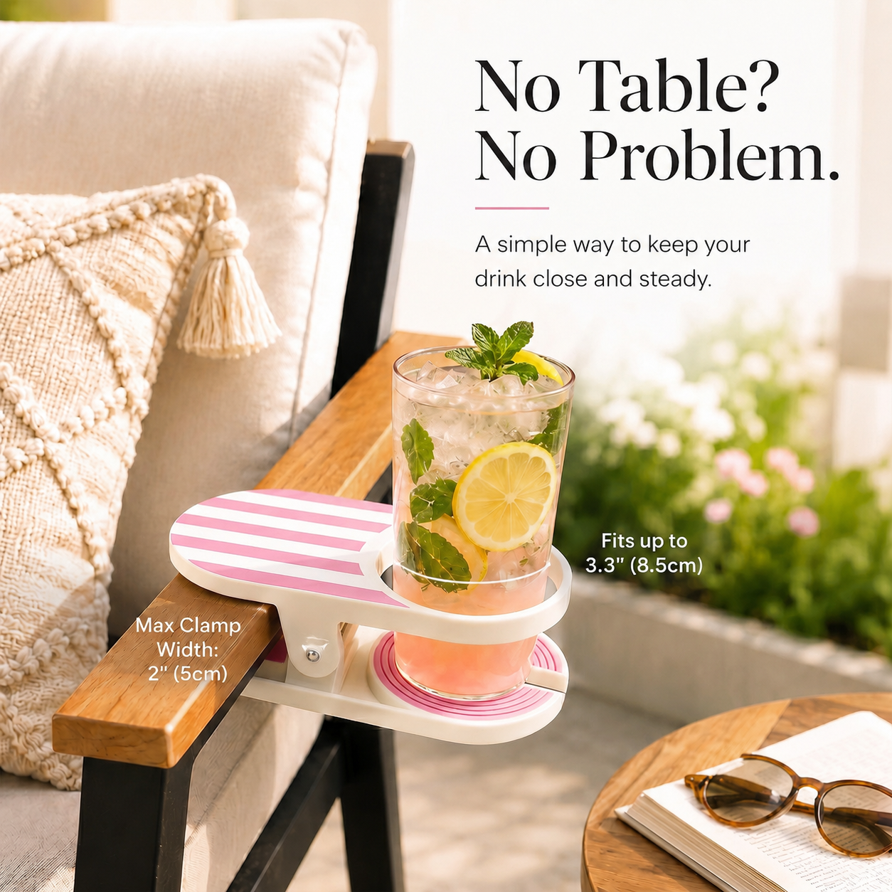 ✨ Striped Anti-Spill Cup Holder Clip