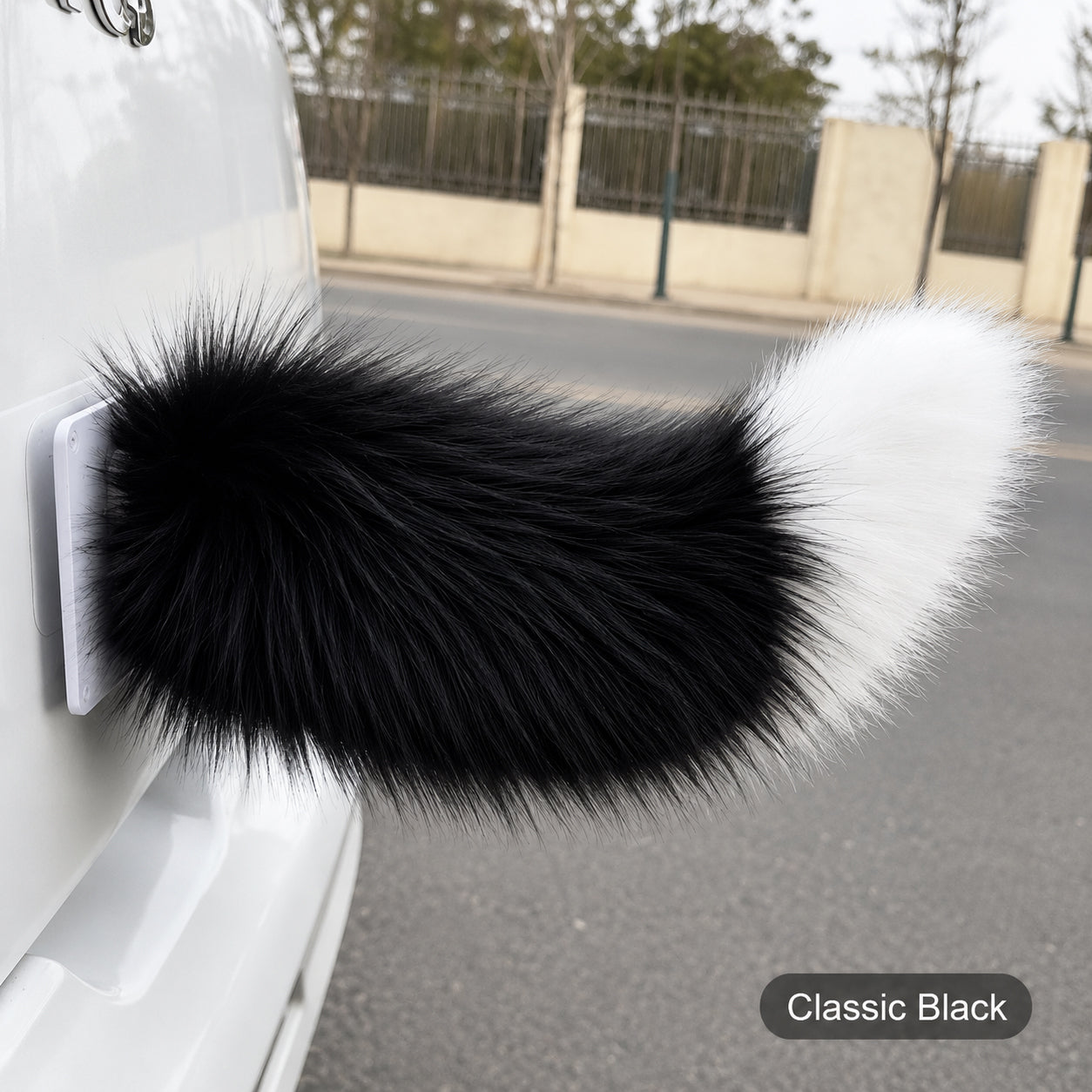✨ Fluffy Faux Fur Car Tail