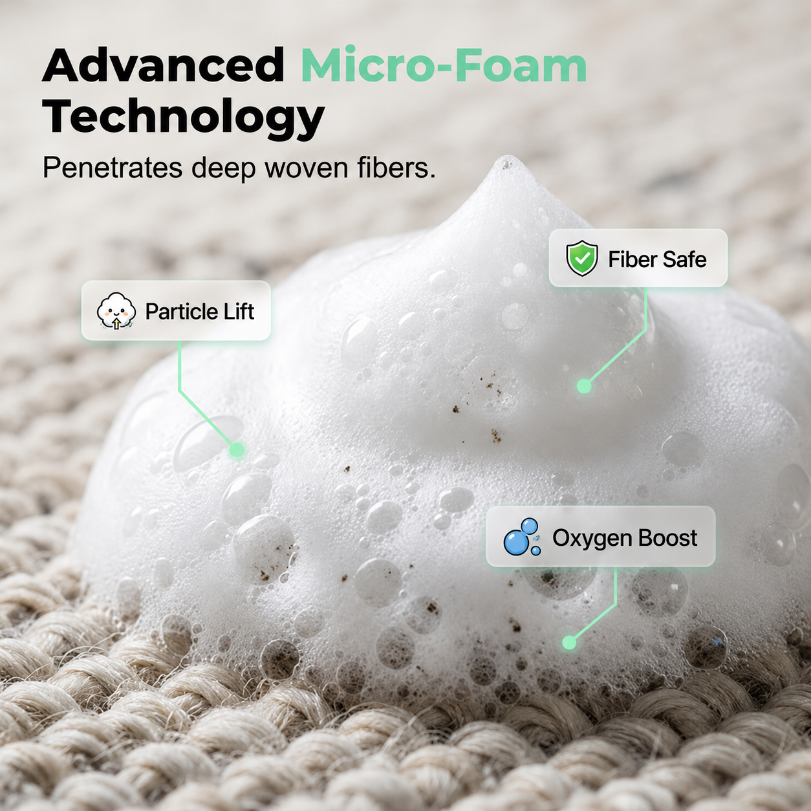 ✨ Instant Waterless Foam Stain Remover for Carpet & Fabric 🧼