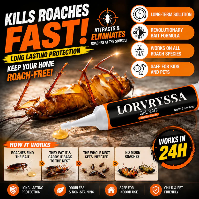 LORVRYSSA Cockroach Gel Bait (New Upgraded Formula)🔥Limited-Time Offer –Buy 1 Get 1 Free🔥