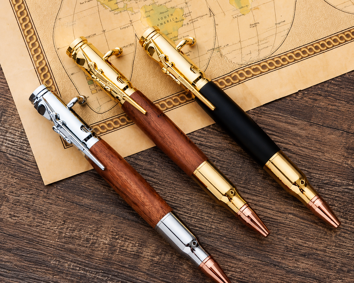 🔥 BUY 1 GET 1 FREE | Handcrafted Wooden Bullet Pen - The Perfect Gift 🎁