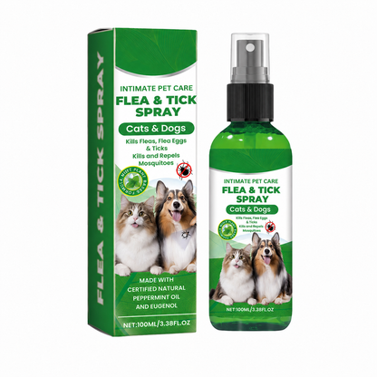 🍃Natural Flea & Tick Spray for Dogs & Cats–Helps Kill & Repel Fleas & Ticks