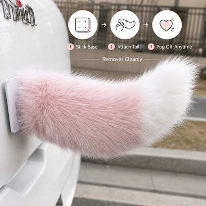 ✨ Fluffy Faux Fur Car Tail