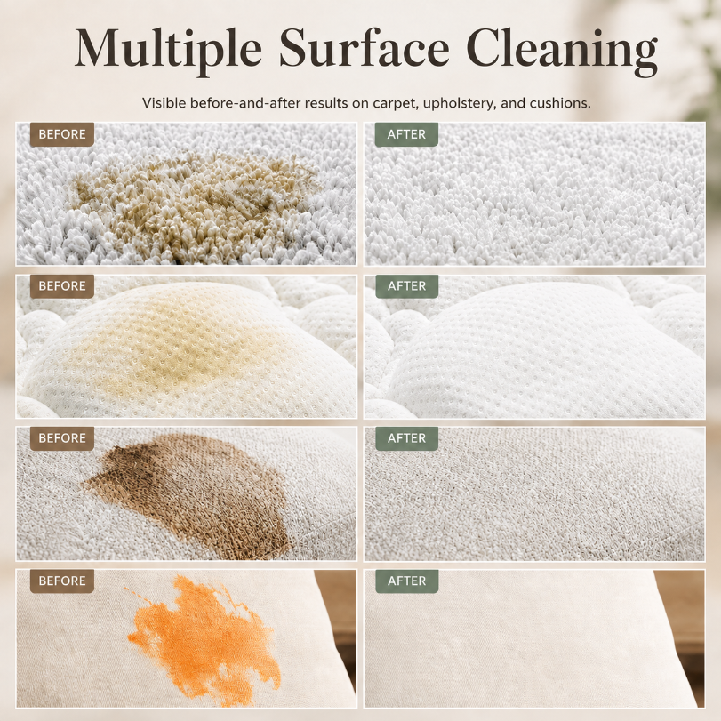 ✨ Instant Waterless Foam Stain Remover for Carpet & Fabric 🧼