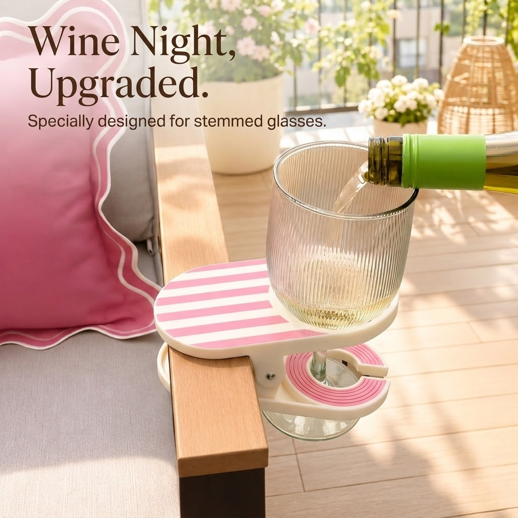 ✨ Striped Anti-Spill Cup Holder Clip