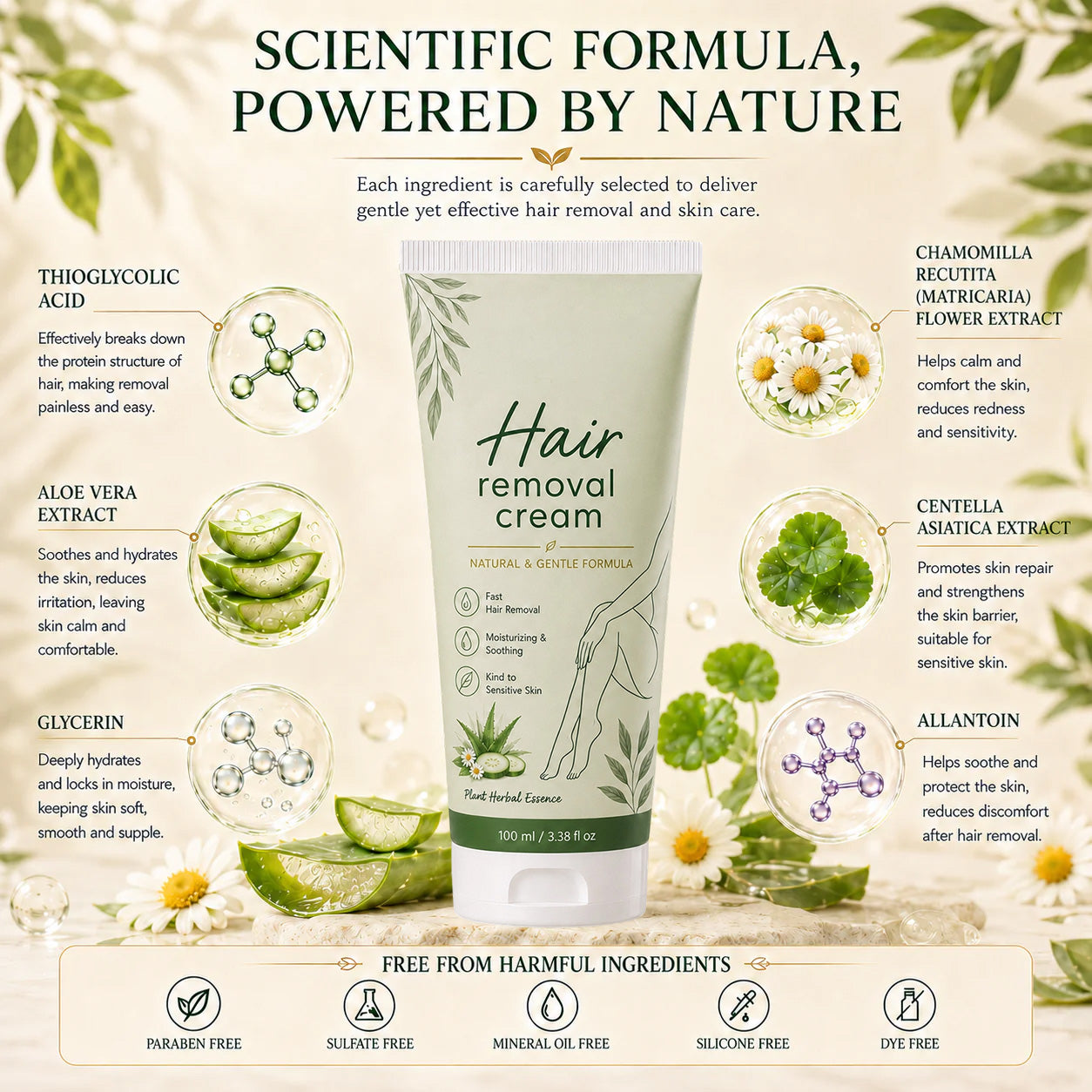 Painless Hair Removal Cream