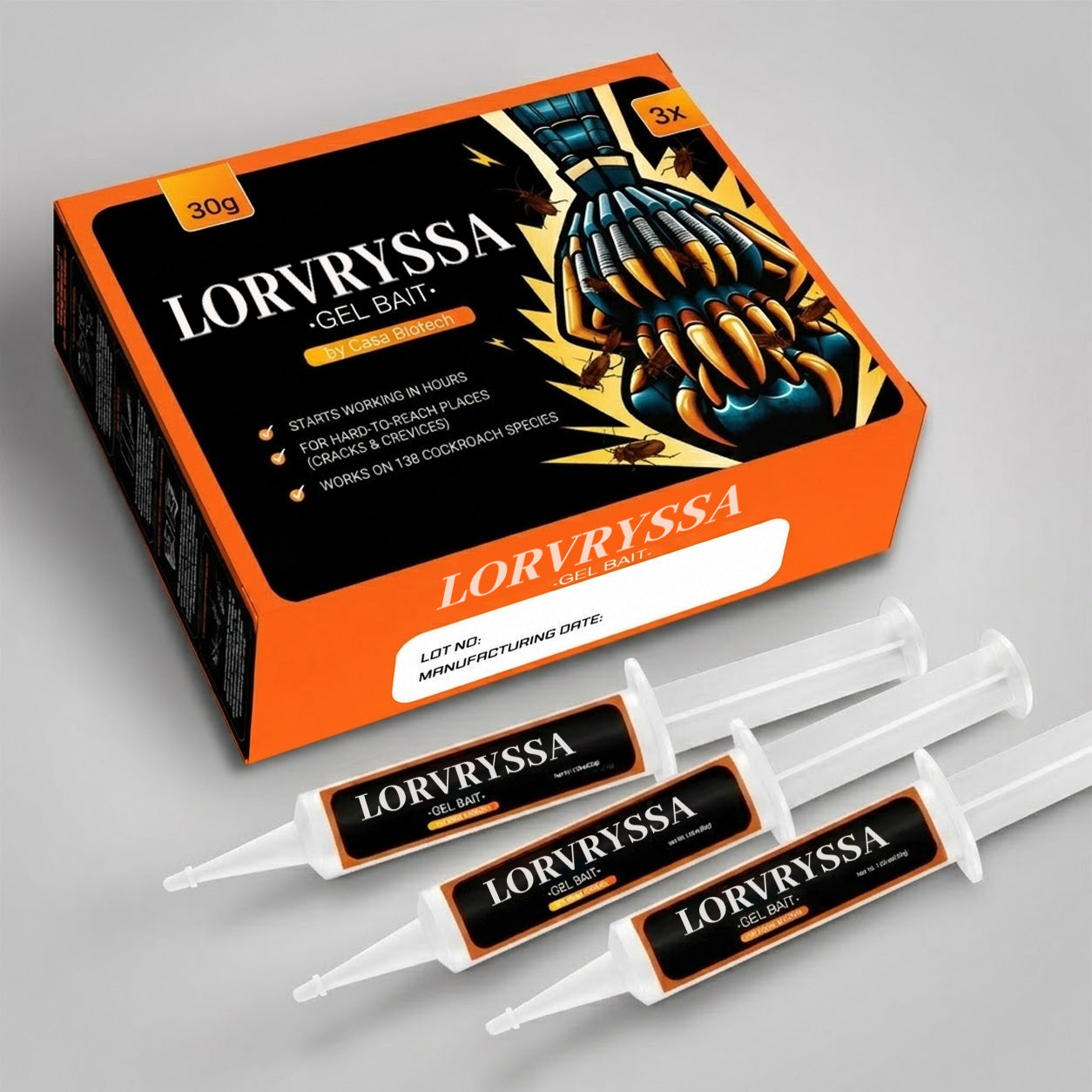 LORVRYSSA Cockroach Gel Bait (New Upgraded Formula)🔥Limited-Time Offer –Buy 1 Get 1 Free🔥