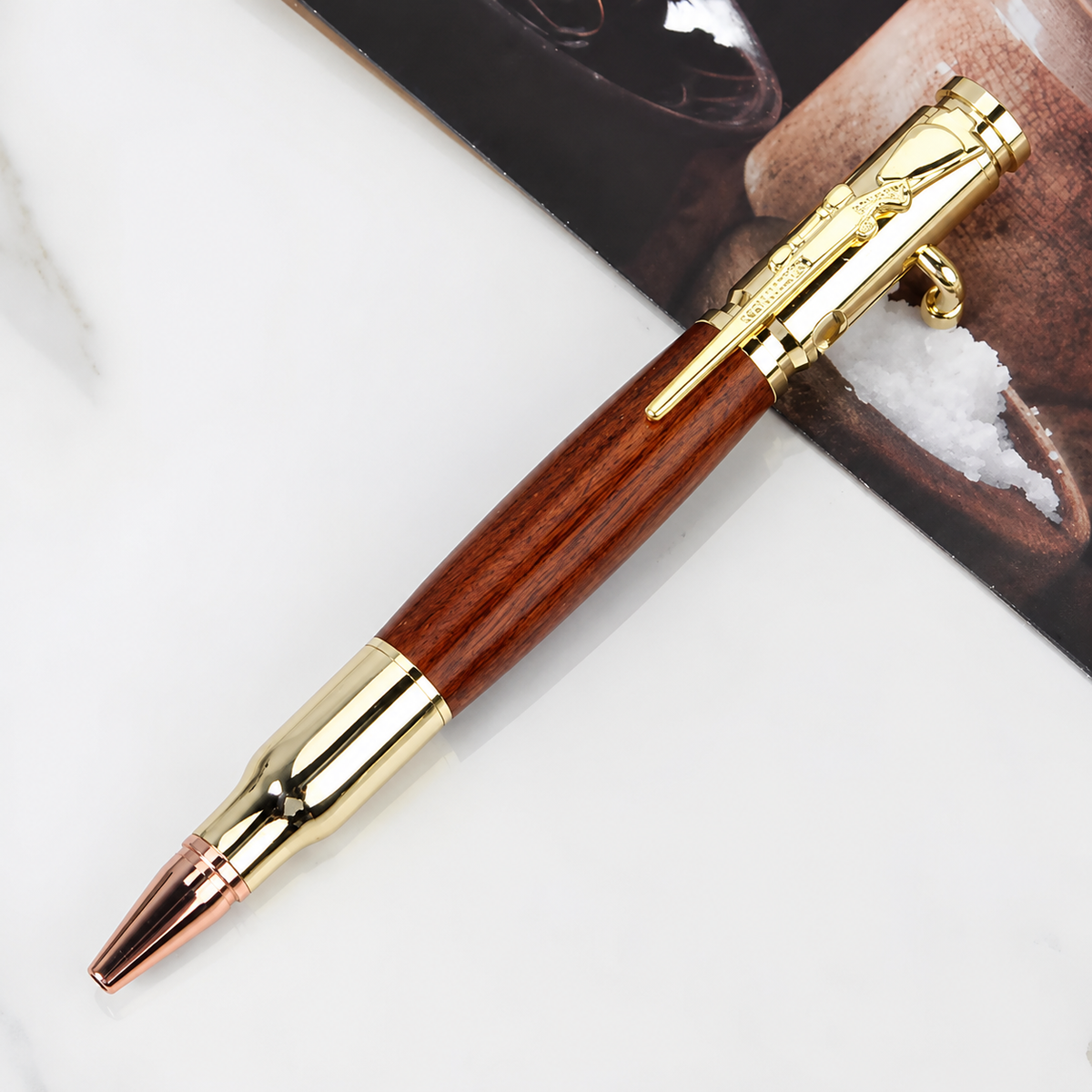 🔥 BUY 1 GET 1 FREE | Handcrafted Wooden Bullet Pen - The Perfect Gift 🎁