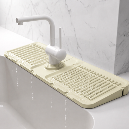 💧 Self-Draining Faucet Splash Guard