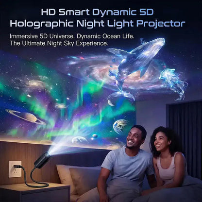🌌 5D Holographic Deep Sea Night Light 🌊