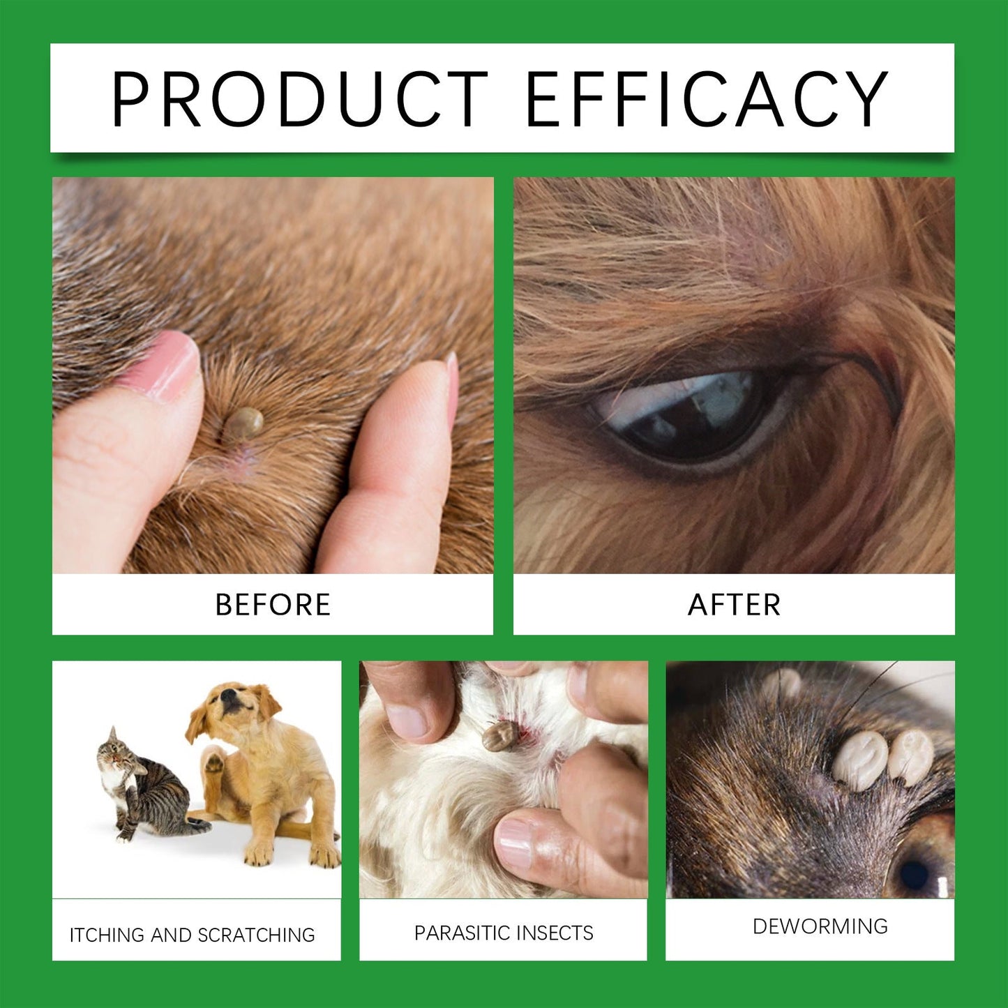 🍃Natural Flea & Tick Spray for Dogs & Cats–Helps Kill & Repel Fleas & Ticks