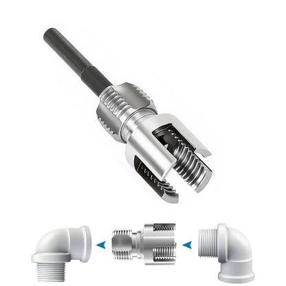 Fast-Fix Pipe Threader Drill Attachment (1/2" & 3/4")