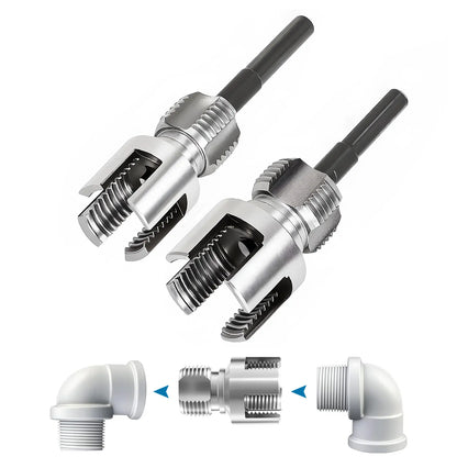 Fast-Fix Pipe Threader Drill Attachment (1/2" & 3/4")