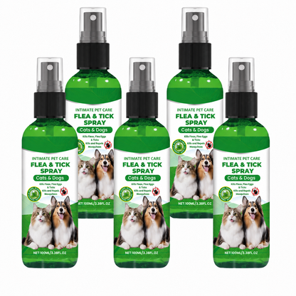 🍃Natural Flea & Tick Spray for Dogs & Cats–Helps Kill & Repel Fleas & Ticks
