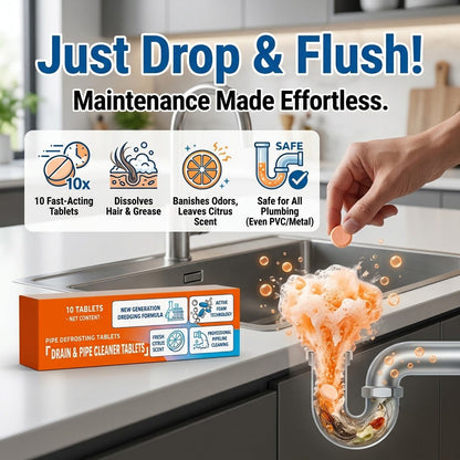💥4-in-1 Active Foam Drain & Pipe Cleaner Tablets