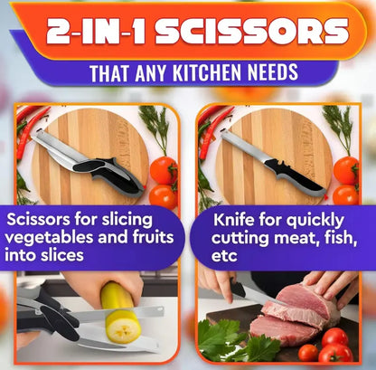 ✂️ 2-in-1 Kitchen Scissors 2.0