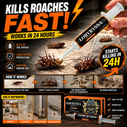 LORVRYSSA Cockroach Gel Bait (New Upgraded Formula)🔥Limited-Time Offer –Buy 1 Get 1 Free🔥