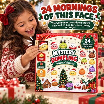 ⏳ Last Day 50% OFF – 🎄 24-Day Dumpling Squishy Advent Calendar | 24 Unique Mystery Toys for Stress Relief & Holiday Fun 🎁