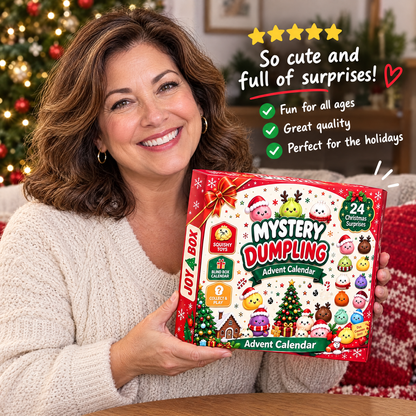 ⏳ Last Day 50% OFF – 🎄 24-Day Dumpling Squishy Advent Calendar | 24 Unique Mystery Toys for Stress Relief & Holiday Fun 🎁