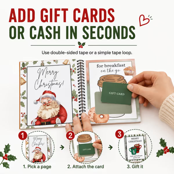 LIMITED-TIME 50% OFF — Christmas Gift Card Book