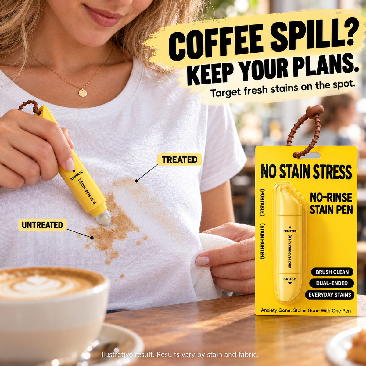 🏆Portable Dual-Head Stain Remover Pen