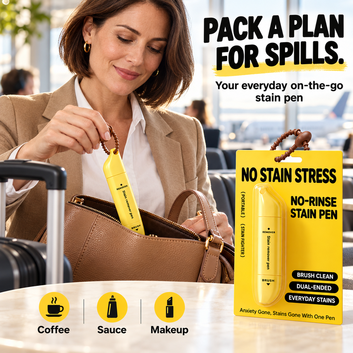 🏆Portable Dual-Head Stain Remover Pen