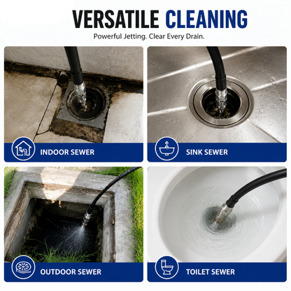 🚀 6500 PSI Sewer Jetter Nozzle | Blast Away Stubborn Clogs Instantly!