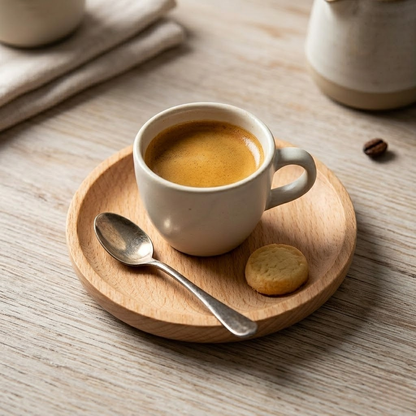 Solid Beech Wood Serving Plate