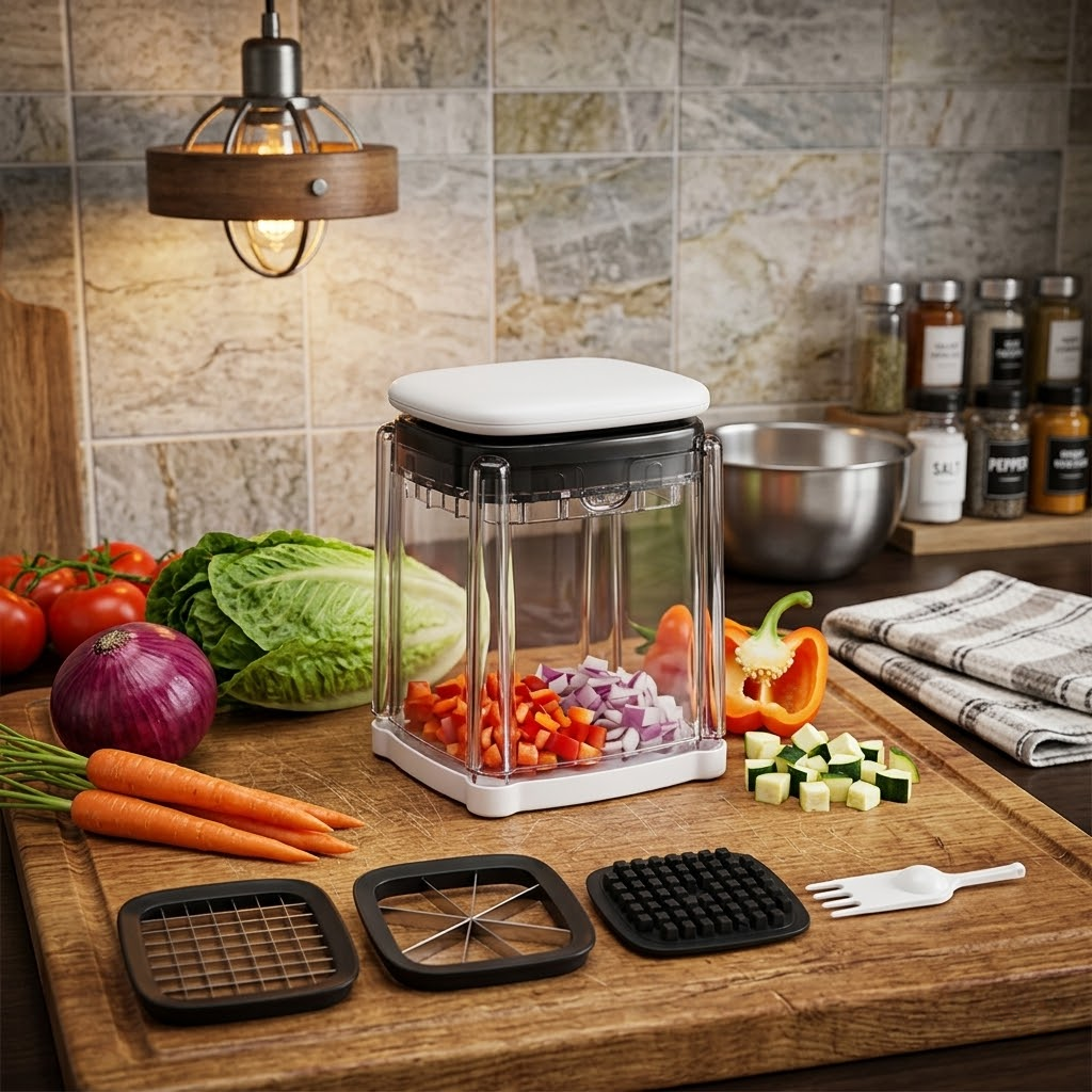 Multifunctional Press-Type Vegetable Chopper
