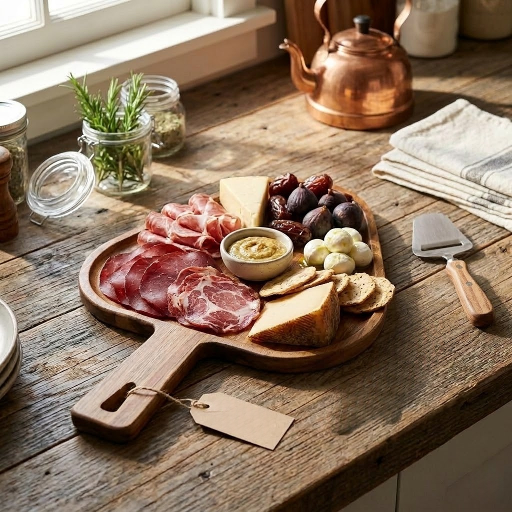 Acacia Wood Pizza Plate &amp; Serving Tray